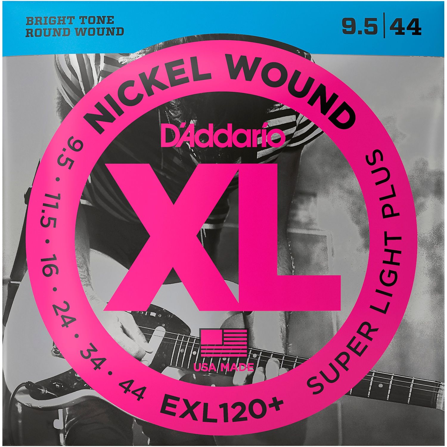 D'Addario EXL120+ Nickel Super Light Electric Guitar Strings D'Addario EXL120+ Nickel Super Light Electric Guitar Strings