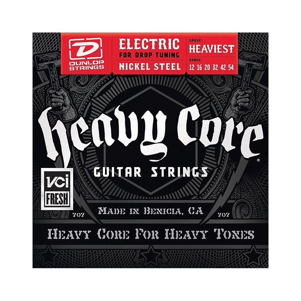 Dunlop Heavy Core Electric Guitar Strings - Heaviest Gauge Dunlop Heavy Core Electric Guitar Strings - Heaviest Gauge