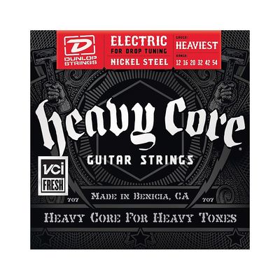 Dunlop Heavy Core Electric Guitar Strings - Heaviest Gauge
