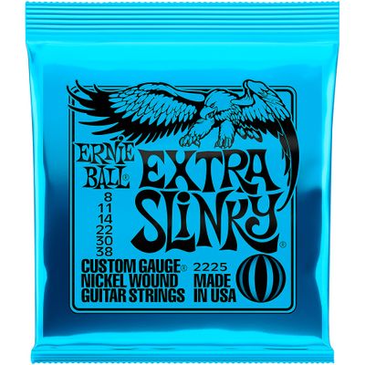 Ernie Ball 2225 Nickel Extra Slinky Electric Guitar Strings Ernie Ball 2225 Nickel Extra Slinky Electric Guitar Strings