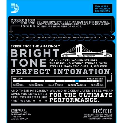 D'Addario EXL116 XL Electric Guitar Strings Medium Top/Heavy Bottom