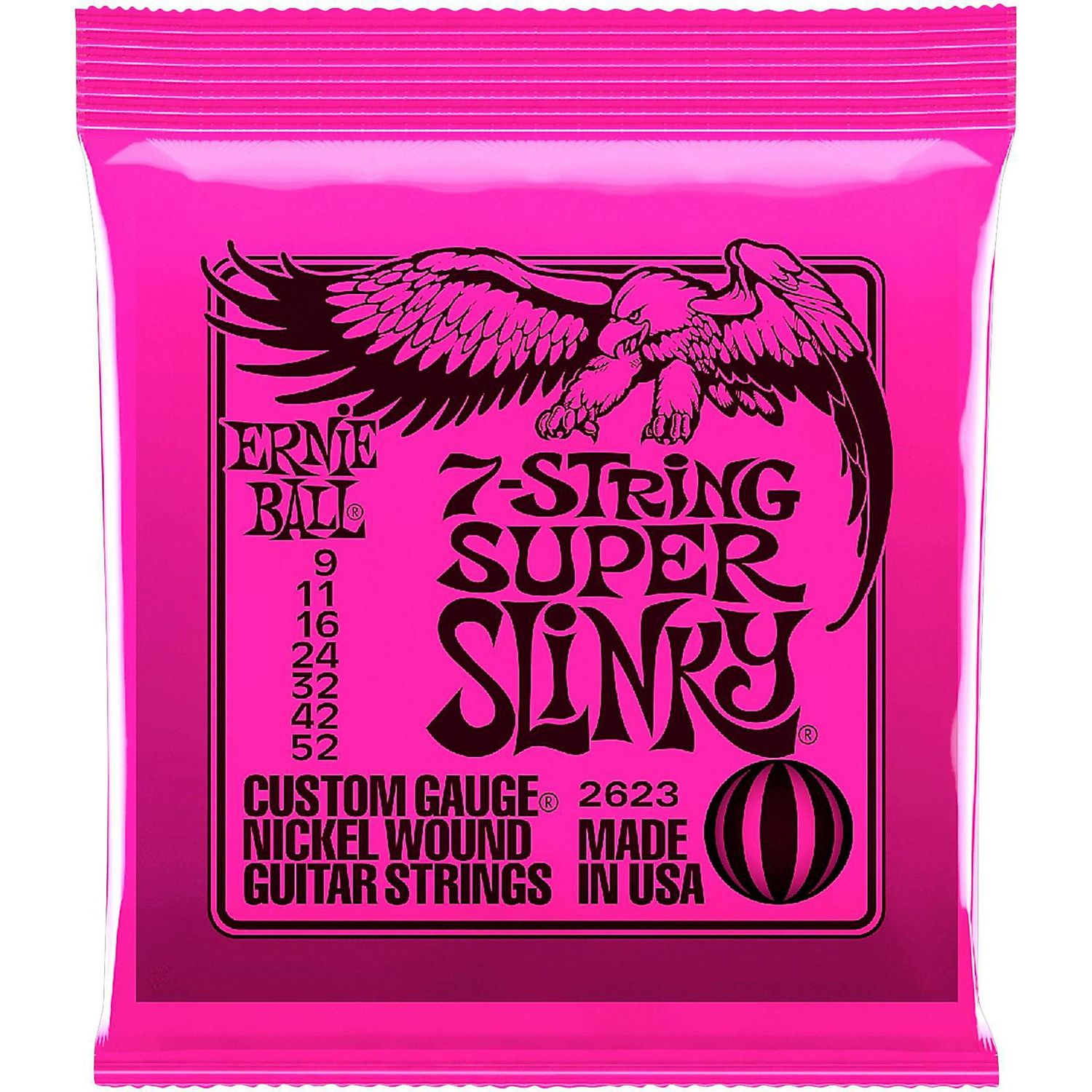 Ernie Ball 2623 Super Slinky 7-String Electric Guitar Strings Ernie Ball 2623 Super Slinky 7-String Electric Guitar Strings