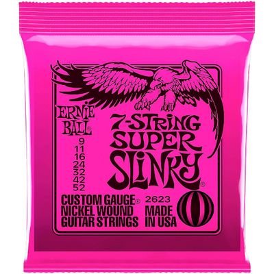 Ernie Ball 2623 Super Slinky 7-String Electric Guitar Strings Ernie Ball 2623 Super Slinky 7-String Electric Guitar Strings