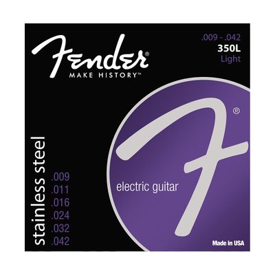 Fender 350L Stainless Steel Electric Guitar Strings - Light Fender 350L Stainless Steel Electric Guitar Strings - Light