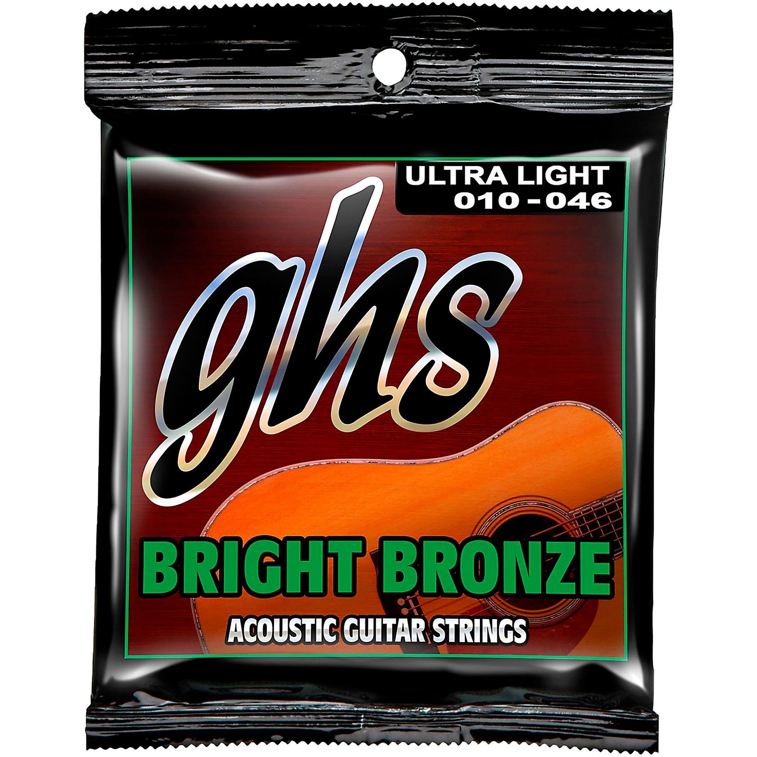 GHS BB10U 80/20 Bronze Ultra Light Acoustic Guitar Strings