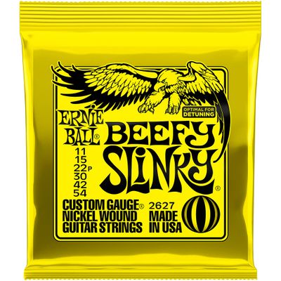 Ernie Ball 2627 Nickel Beefy Slinky Drop Tuning Electric Guitar Strings