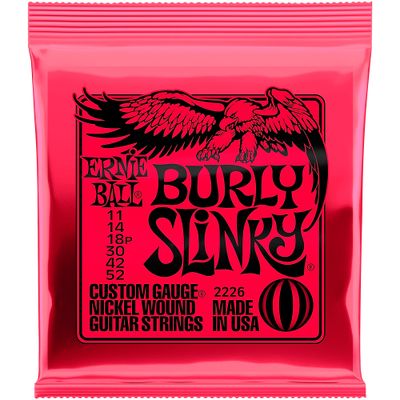 Ernie Ball Burly Slinky Nickel Wound Electric Guitar Strings (11-52) Ernie Ball Burly Slinky Nickel Wound Electric Guitar Strings (11-52)