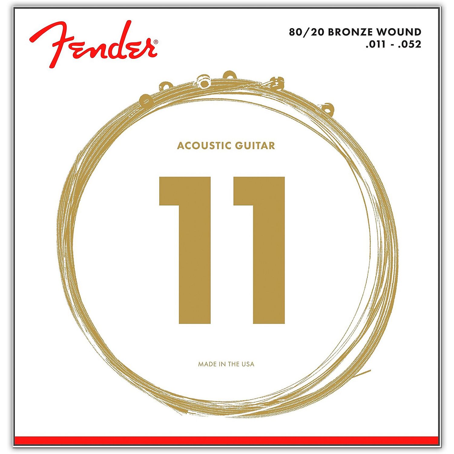 Fender 70CL 80/20 Bronze Acoustic Strings - Custom Light Fender 70CL 80/20 Bronze Acoustic Strings - Custom Light