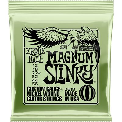 Ernie Ball Magnum Slinky Nickel Wound Electric Guitar Strings 12-56 Ernie Ball Magnum Slinky Nickel Wound Electric Guitar Strings 12-56