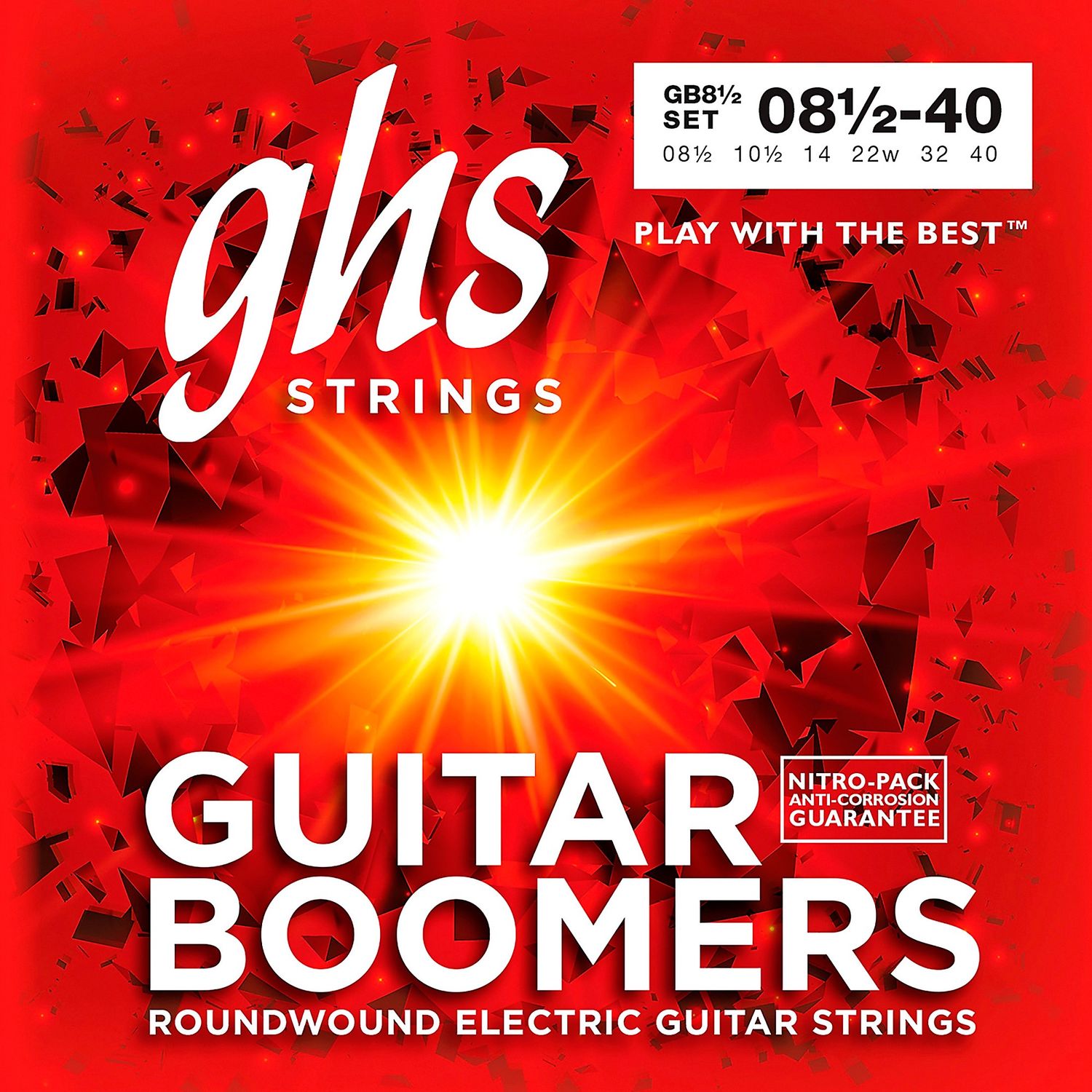 GHS GB8 1/2 Boomers Ultra Light+ Electric Guitar Strings GHS GB8 1/2 Boomers Ultra Light+ Electric Guitar Strings