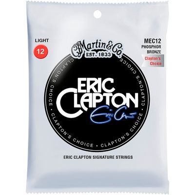 Martin MEC12 Martin Acoustic -inchClapton's Choice-inch Light Phosphor Bronze Guitar Strings