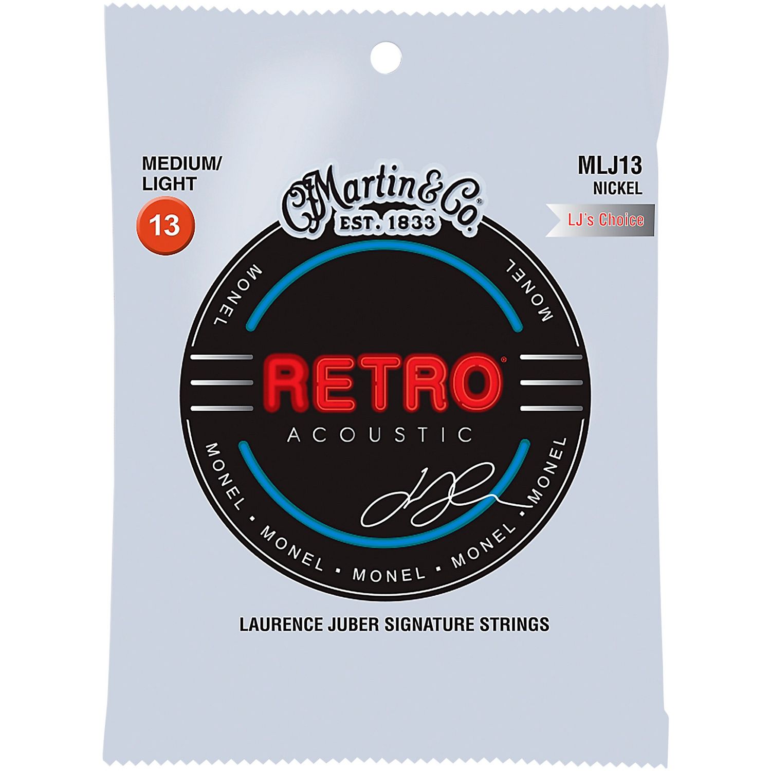 Martin MLJ13 Retro Medium/Light Guitar Strings (LJ's Choice) - 6 Strings Martin MLJ13 Retro Medium/Light Guitar Strings (LJ's Choice) - 6 Strings