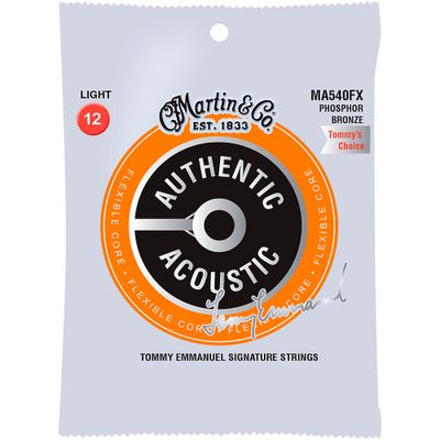 Martin MA540FX Flexible Core Phosphor Bronze Light Acoustic Guitar Strings