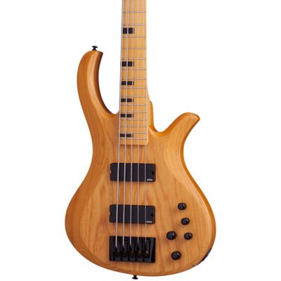 Schecter Guitar Research Riot-5 Session 5-String Electric Bass Guitar Satin Aged Natural Schecter Guitar Research Riot-5 Session 5-String Electric Bass Guitar Satin Aged Natural