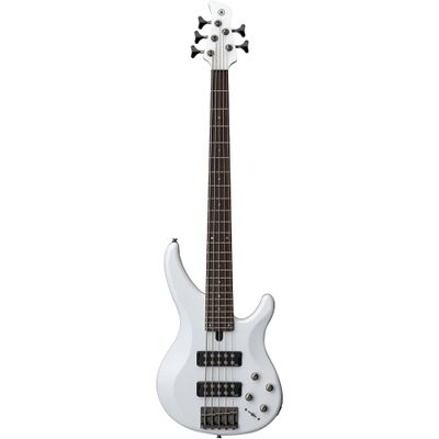 Yamaha TRBX305 5-String Electric Bass White Rosewood Fretboard