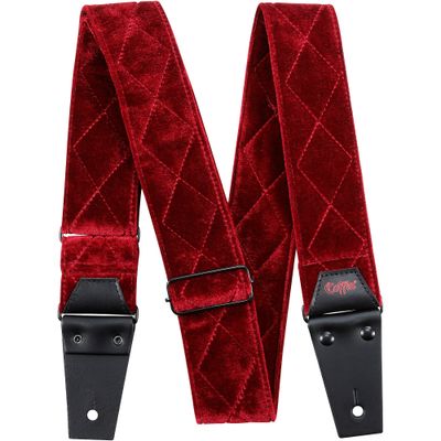 Coffin Case The Count Red Velvet Guitar Strap Red Velvet Coffin Case The Count Red Velvet Guitar Strap Red Velvet