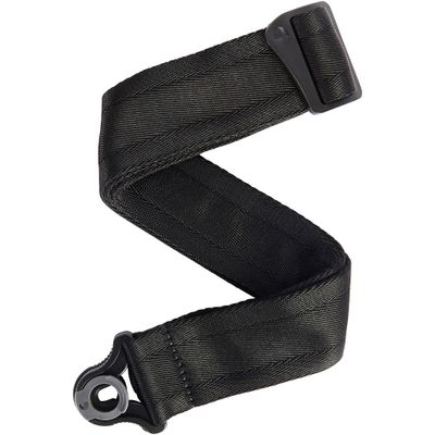 D'Addario Auto Lock Guitar Strap Black 2 in. D'Addario Auto Lock Guitar Strap Black 2 in.