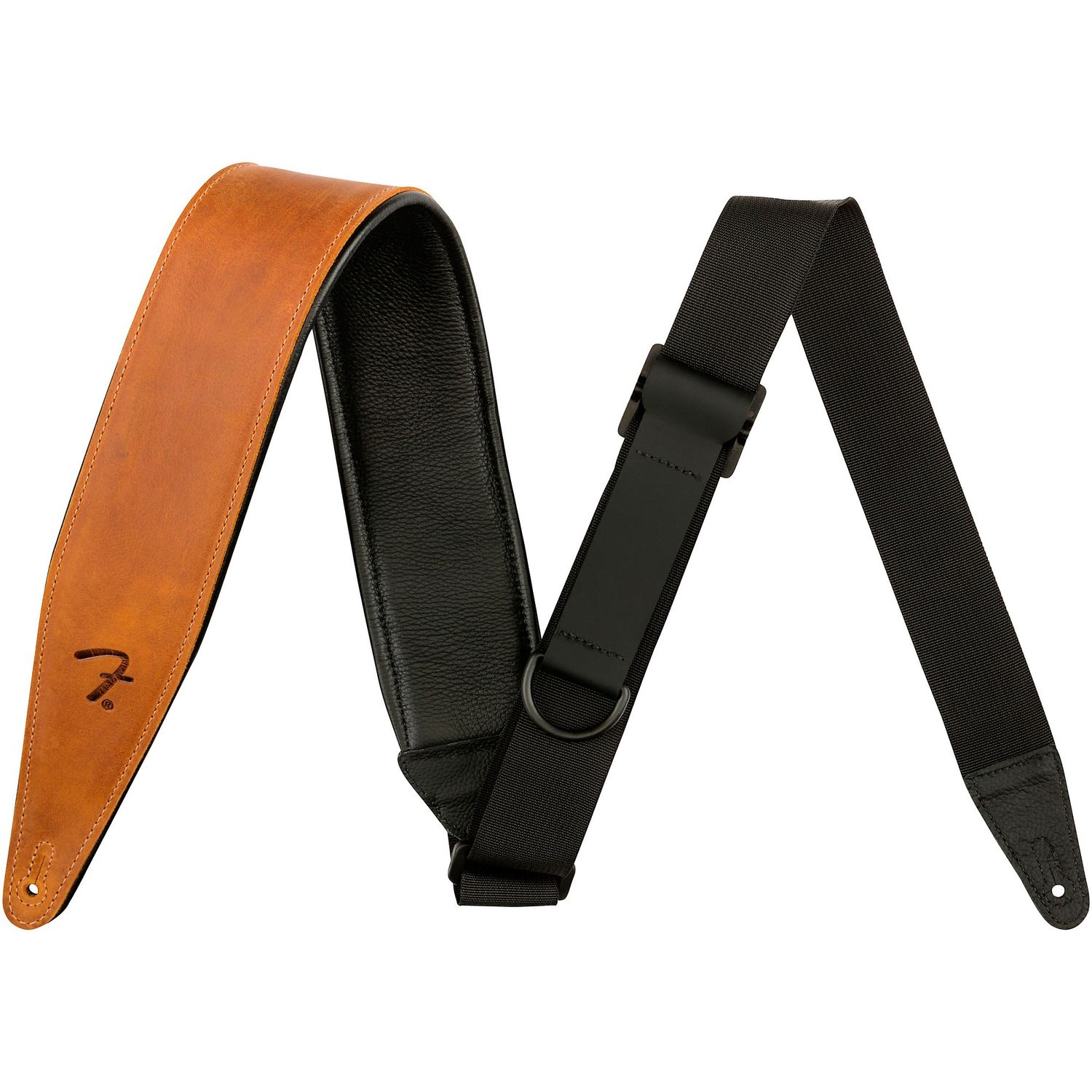 Fender Right Height Leather Guitar Strap Cognac 2.5 in. Fender Right Height Leather Guitar Strap Cognac 2.5 in.