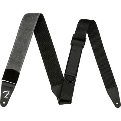 Fender Right Height Canvas Limited-Edition Guitar Strap Charcoal Gray 2 in.