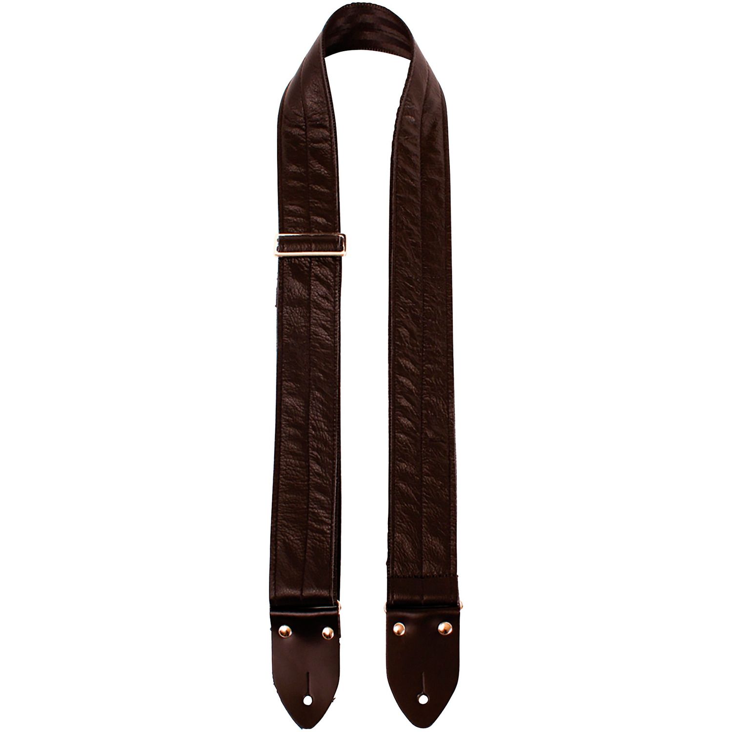 Perri's 2-inch Leather & Seatbelt Guitar Strap - Black Black/Black 39 to 58 in.