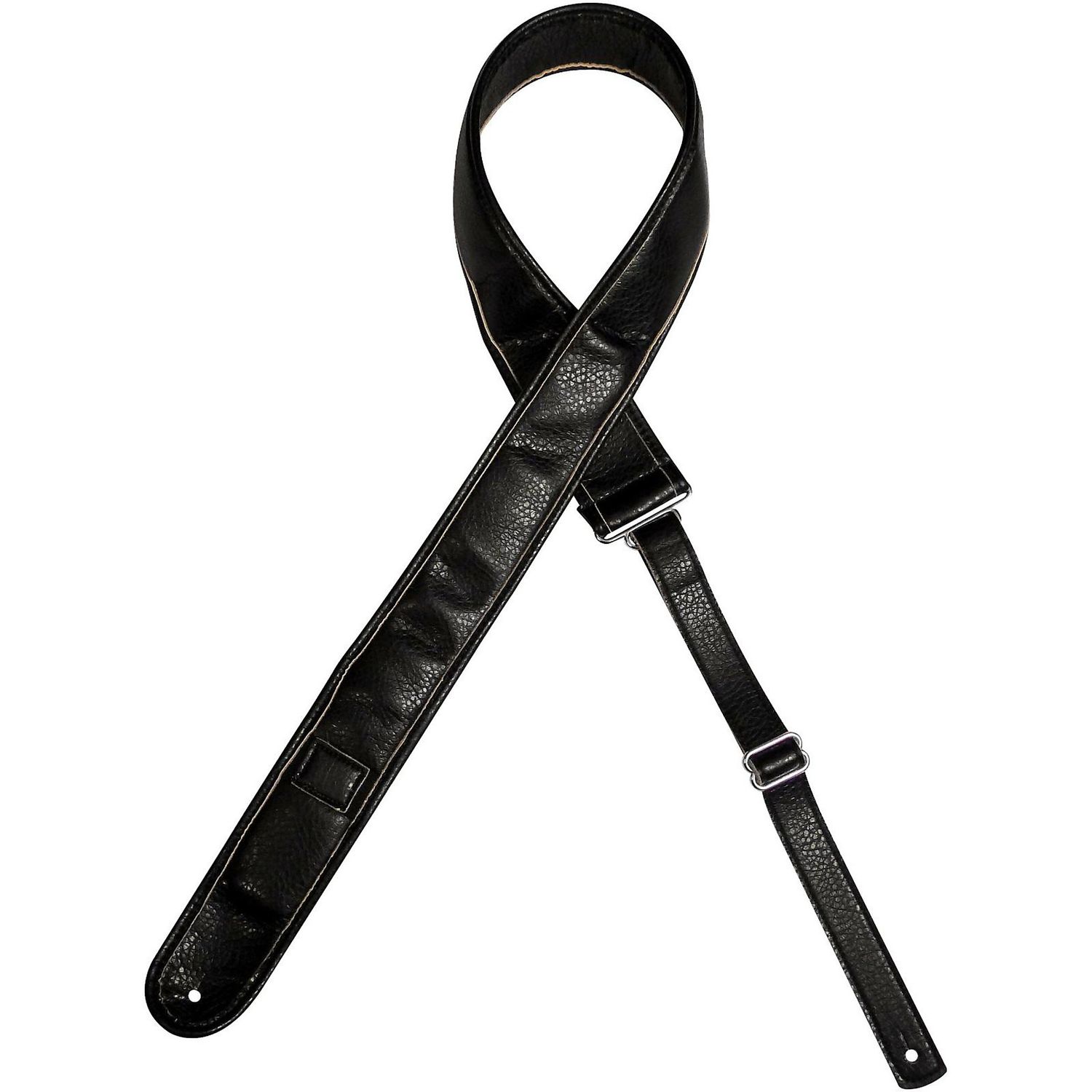 Kyser Leather Guitar Strap With Capo-Keeper Black 2 in. Kyser Leather Guitar Strap With Capo-Keeper Black 2 in.