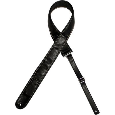 Kyser Leather Guitar Strap With Capo-Keeper Black 2 in. Kyser Leather Guitar Strap With Capo-Keeper Black 2 in.