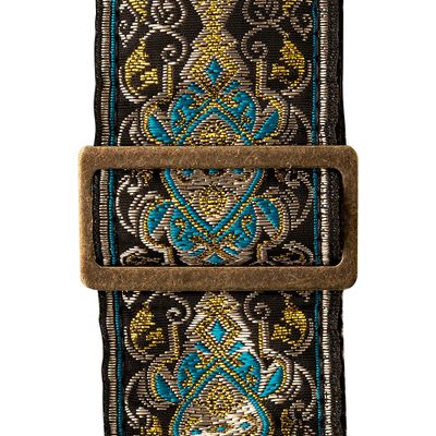 PRS Deluxe Retro Jacquard Guitar Strap Teal 2 in.
