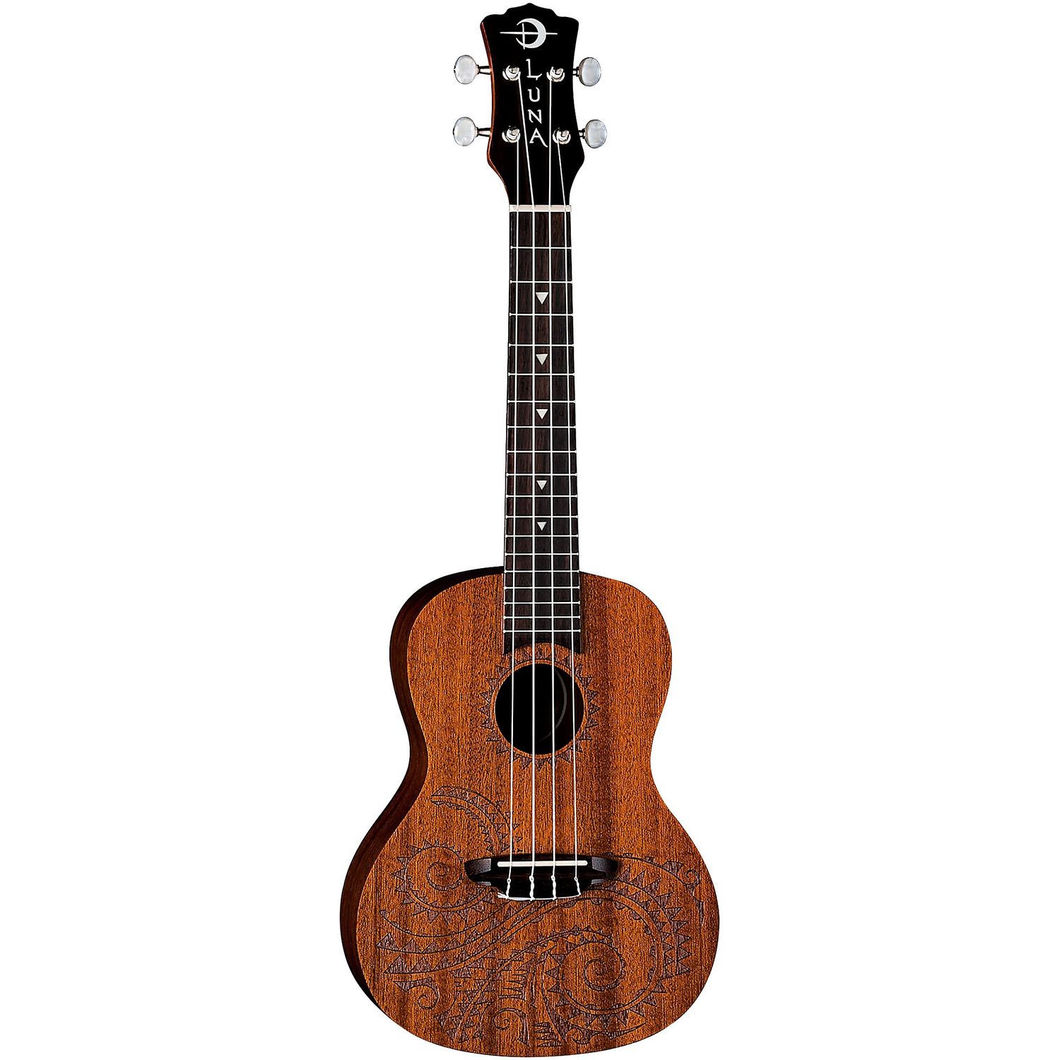 Luna Tattoo Concert Ukulele Mahogany