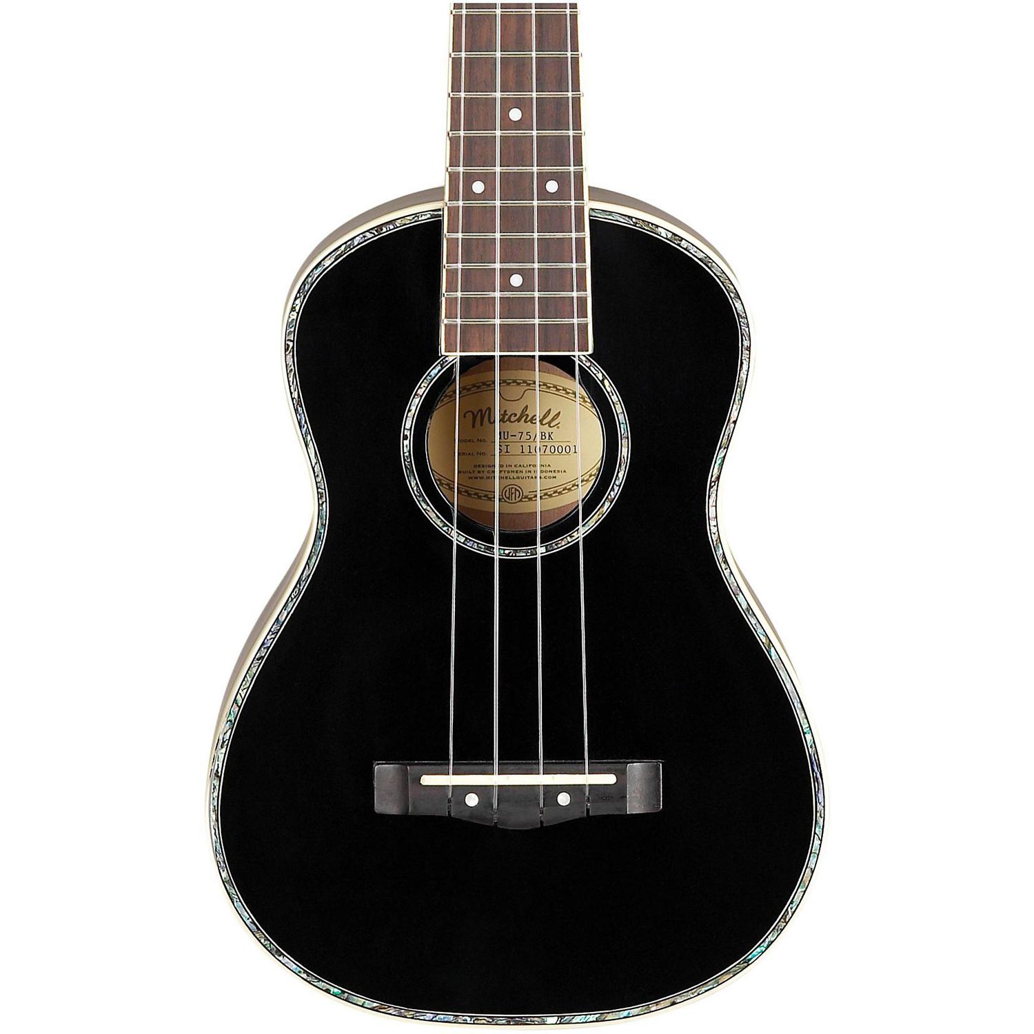Mitchell MU75BK Concert Ukulele Black Mitchell MU75BK Concert Ukulele Black