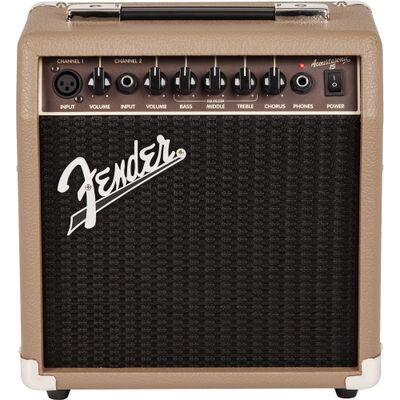 Fender Acoustasonic 15 Acoustic Combo Amp Tan Fender Acoustasonic 15 Acoustic Combo Amp Tan