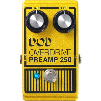 DOD Analog Overdrive Preamp 250 Guitar Effects Pedal with True-Bypass and LED
