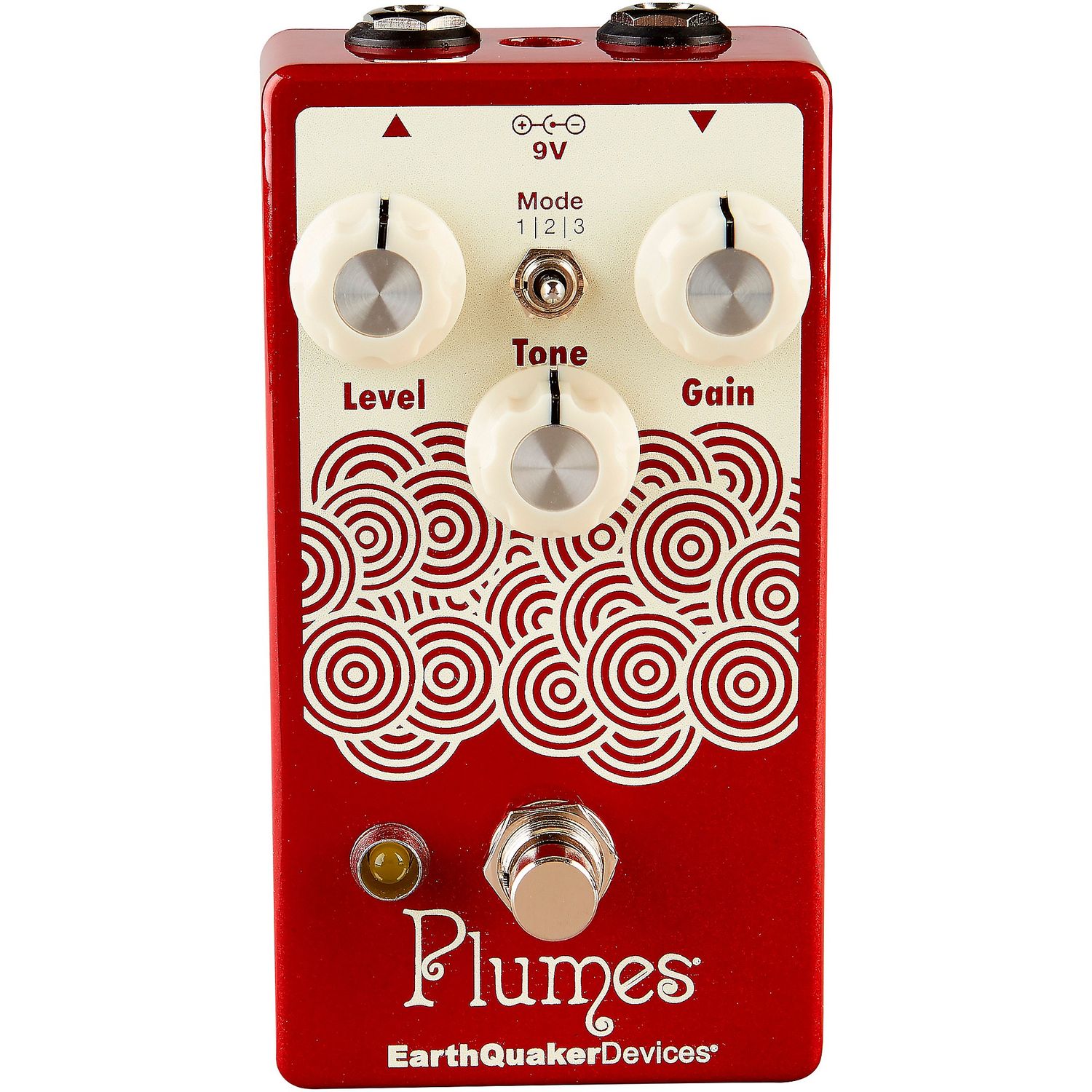 EarthQuaker Devices Plumes Small Signal Shredder Overdrive Effects Pedal Cherry Bomb