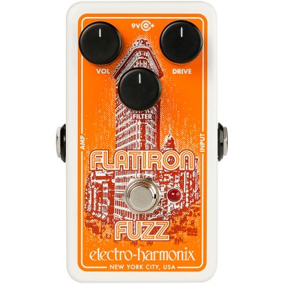 Electro-Harmonix Flatiron Fuzz Op-Amp Powered Fuzz/Distortion Effects Pedal Electro-Harmonix Flatiron Fuzz Op-Amp Powered Fuzz/Distortion Effects Pedal