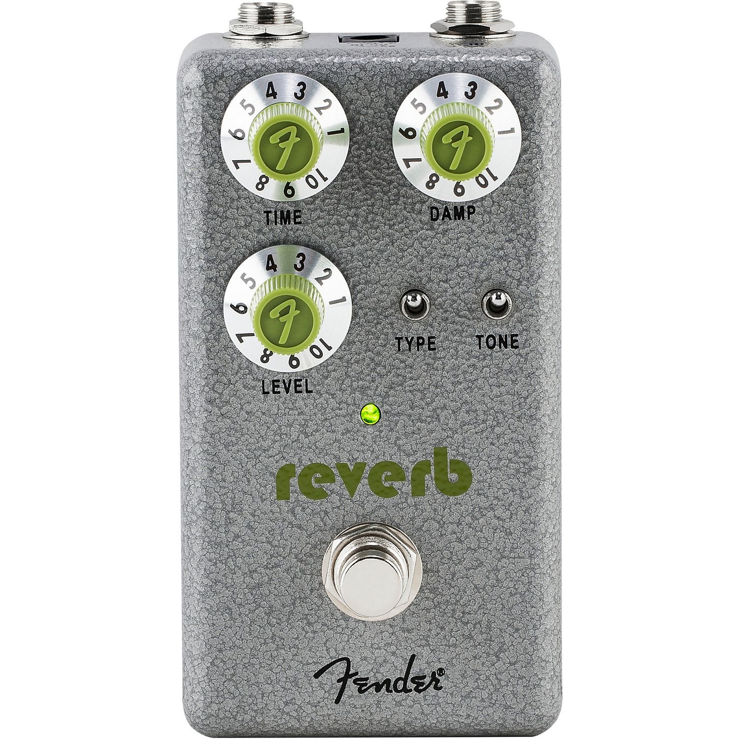 Fender Hammertone Reverb Effects Pedal Gray and Green Fender Hammertone Reverb Effects Pedal Gray and Green