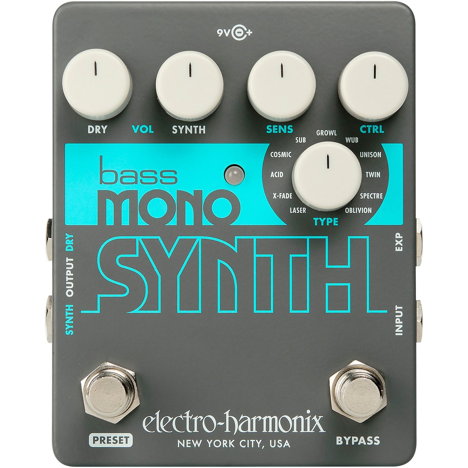 Electro-Harmonix Bass Mono Synth Bass Effects Pedal