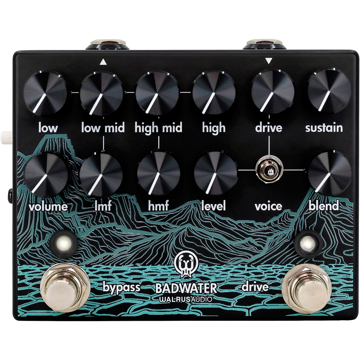 Walrus Audio Badwater Bass Pre-Amp D.I. Pedal Black Walrus Audio Badwater Bass Pre-Amp D.I. Pedal Black