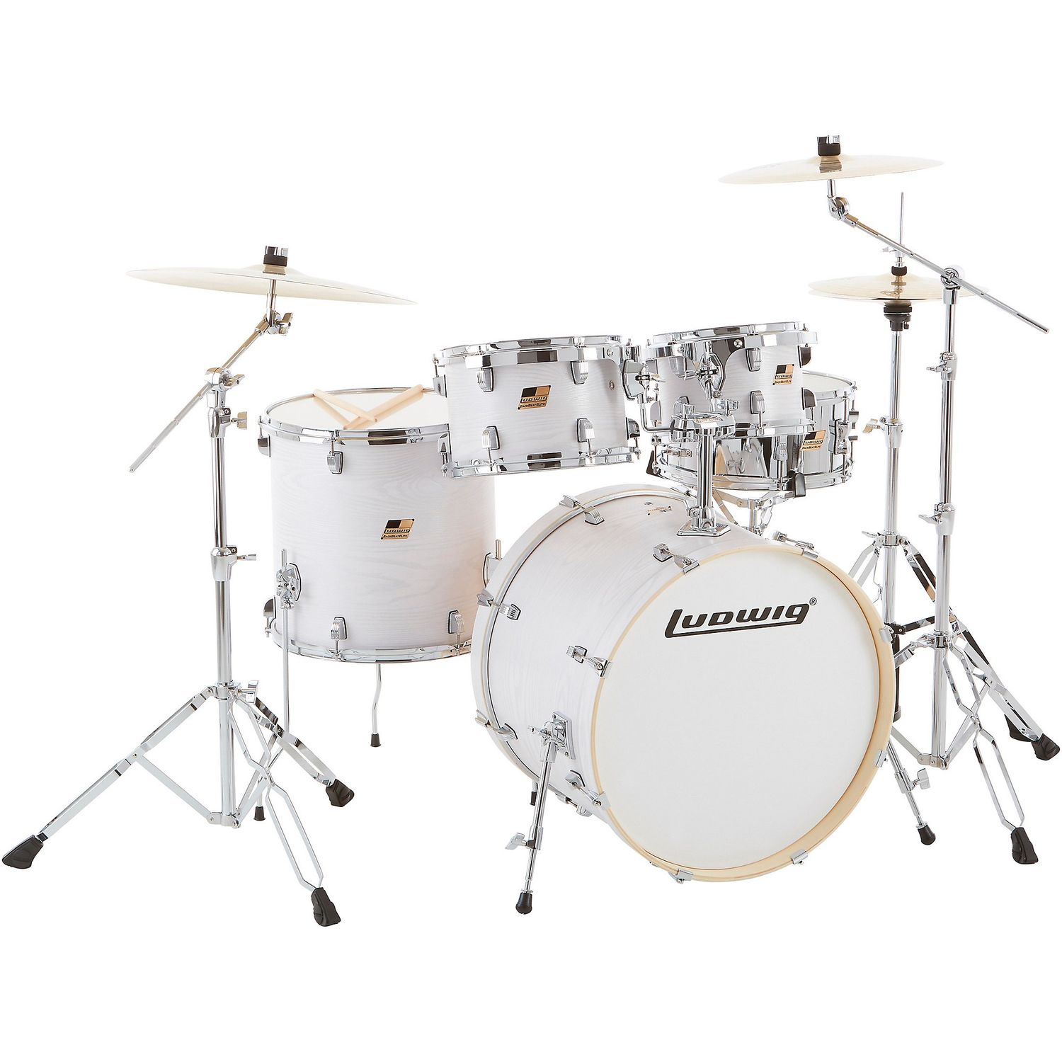 Ludwig BackBeat Elite 5-Piece Complete Drum Set With 22-inch Bass Drum, Hardware and Cymbals Ludwig BackBeat Elite 5-Piece Complete Drum Set With 22-inch Bass Drum, Hardware and Cymbals