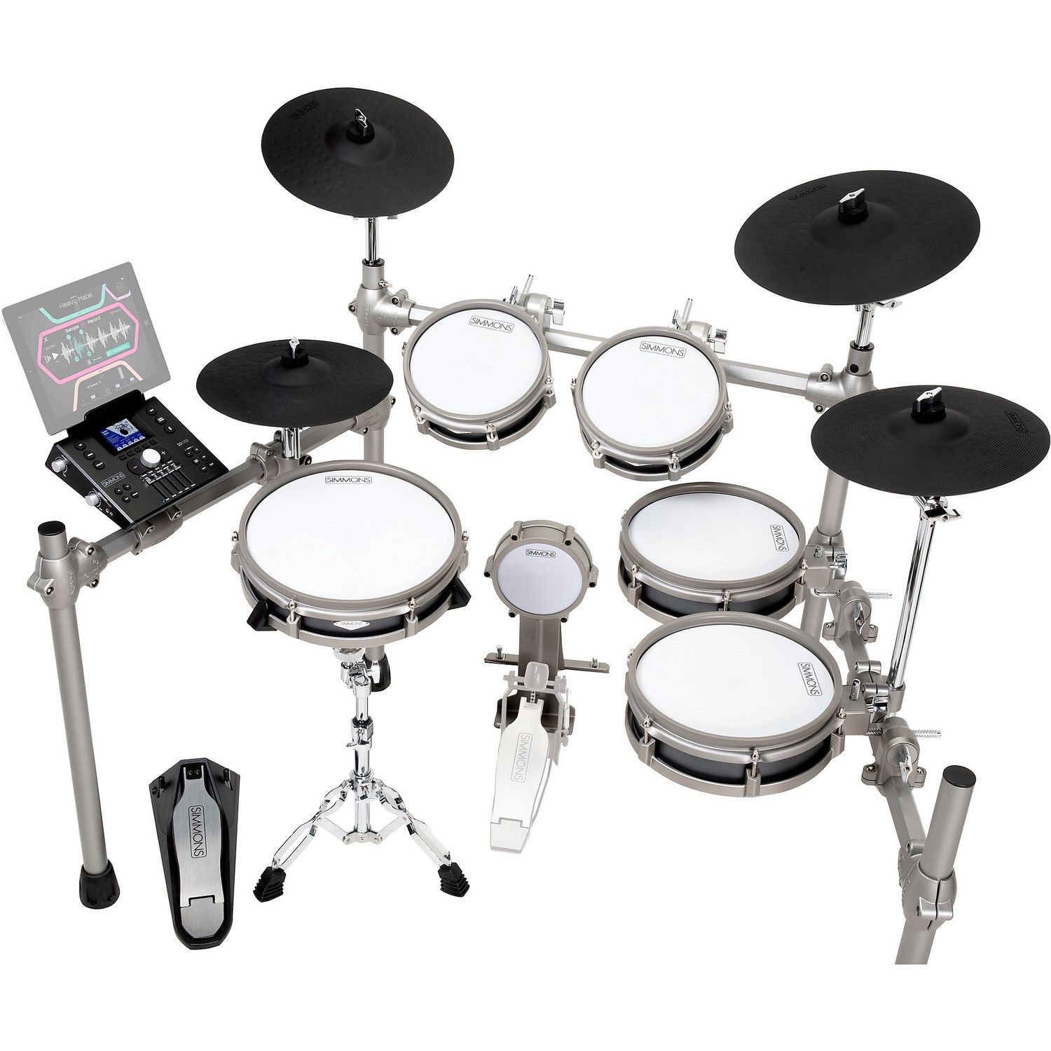 Simmons SD1250 Electronic Drum Kit With Mesh Pads Simmons SD1250 Electronic Drum Kit With Mesh Pads