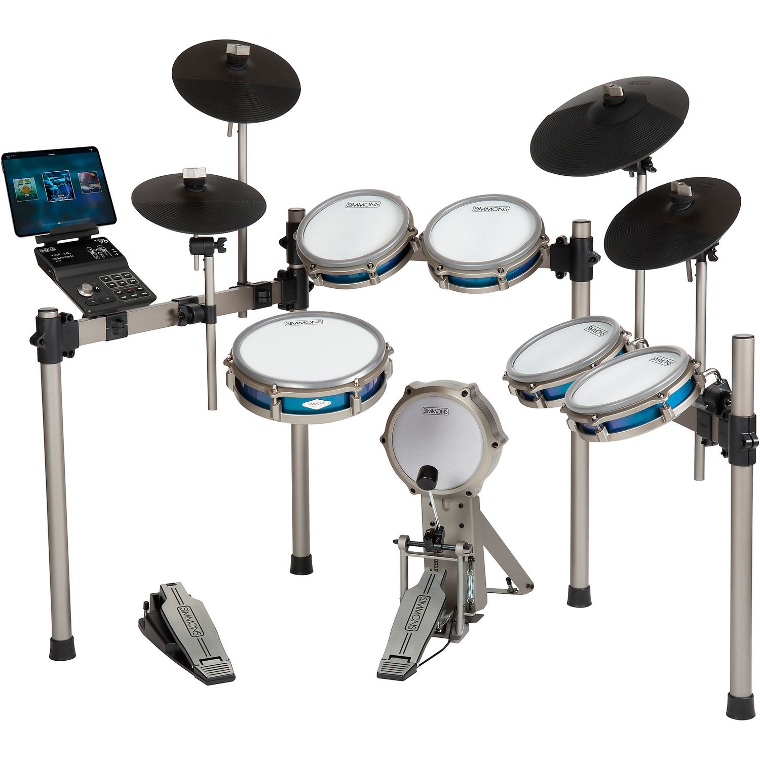 Simmons Titan 70 Electronic Drum Kit With Mesh Pads and Bluetooth