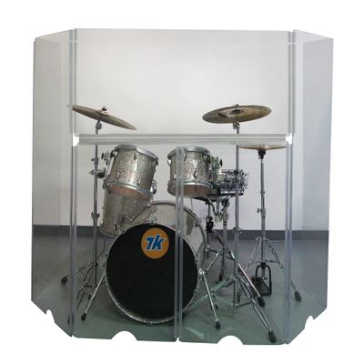Control Acoustics Acrylic Drum Shield with Removable Front Panel