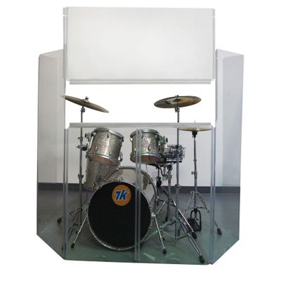 Control Acoustics Acrylic Drum Shield with Removable Front Panel