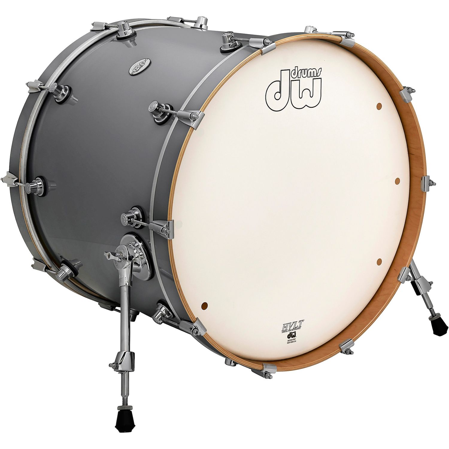 DW Design Series Bass Drum 22 x 18 in. Steel Gray