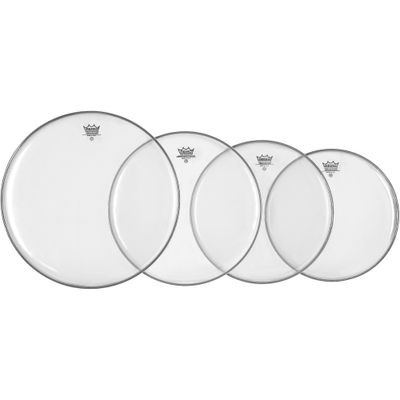 Remo Ambassador Standard Resonant Pro Pack with Free 14 in. Ambassador Hazy Snare-Side Drum Head Clear Remo Ambassador Standard Resonant Pro Pack with Free 14 in. Ambassador Hazy Snare-Side Drum Head Clear