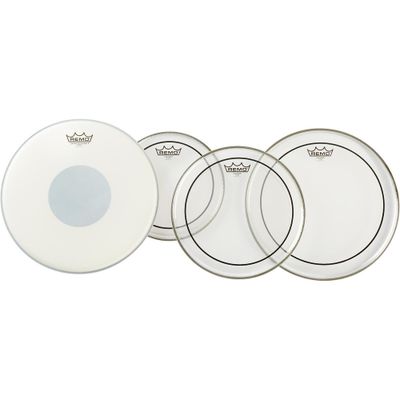 Remo Clear Pinstripe Pro Pack With Free 14-inch Controlled Sound X Snare Head