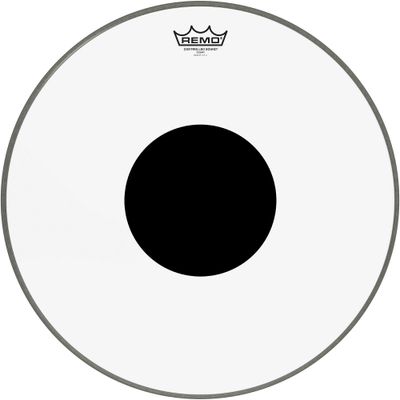 Remo Controlled Sound Clear with Black Dot Bass Drum Head