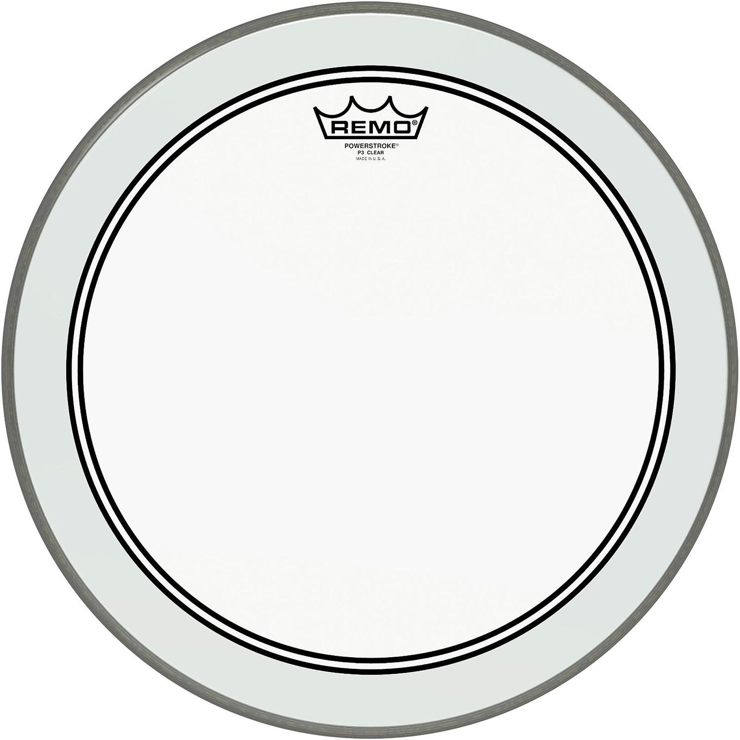 Remo Powerstroke 3 Clear Bass Drum Head With Impact Patch