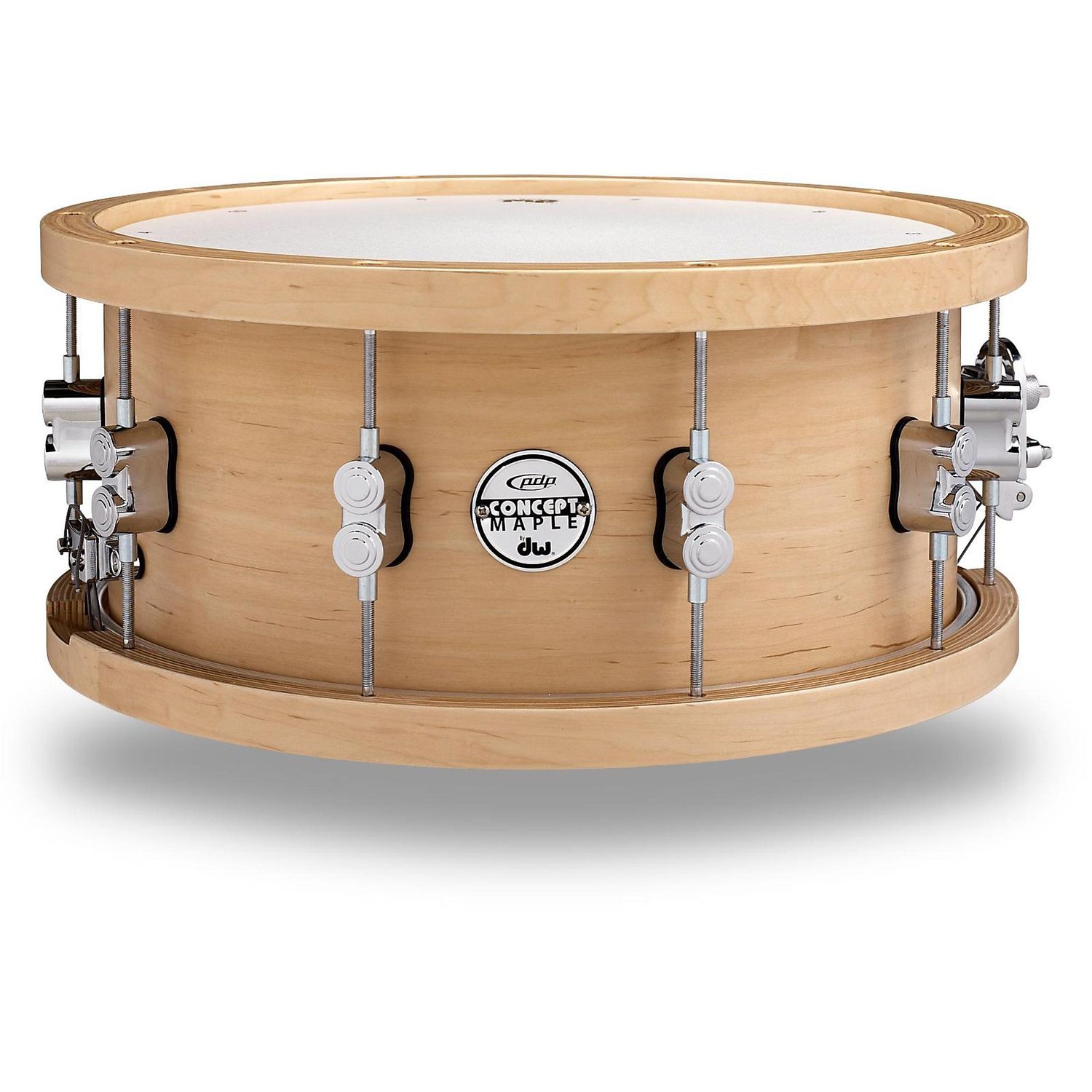 PDP by DW 20-Ply Maple Snare with Wood Hoops and Chrome Hardware 14 x 5.5 in.
