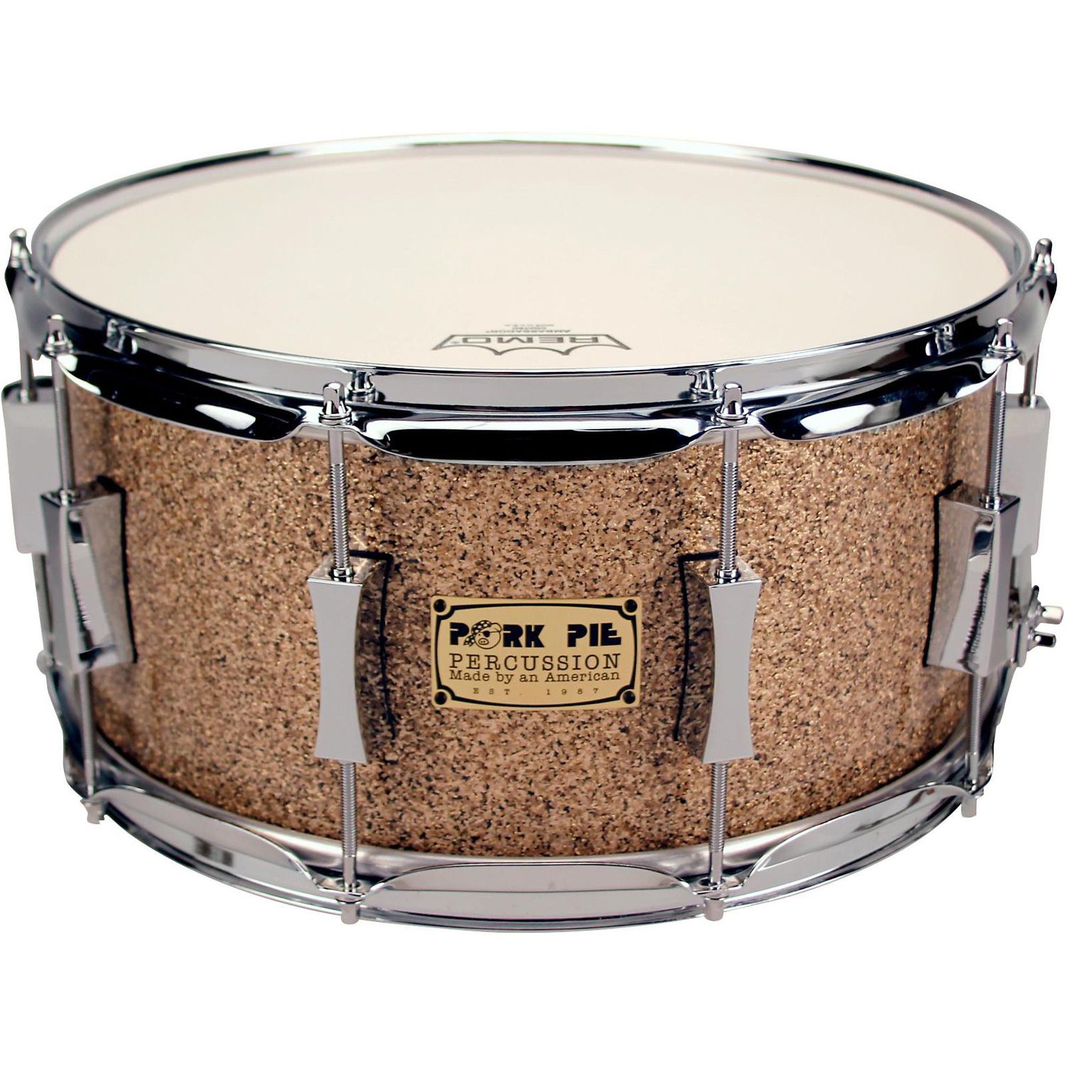 Pork Pie B20 Snare Drum 14 x 6.5 Cymbal Glitter Finish