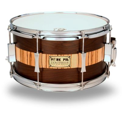 Pork Pie Exotic Rosewood Zebrawood Snare Drum