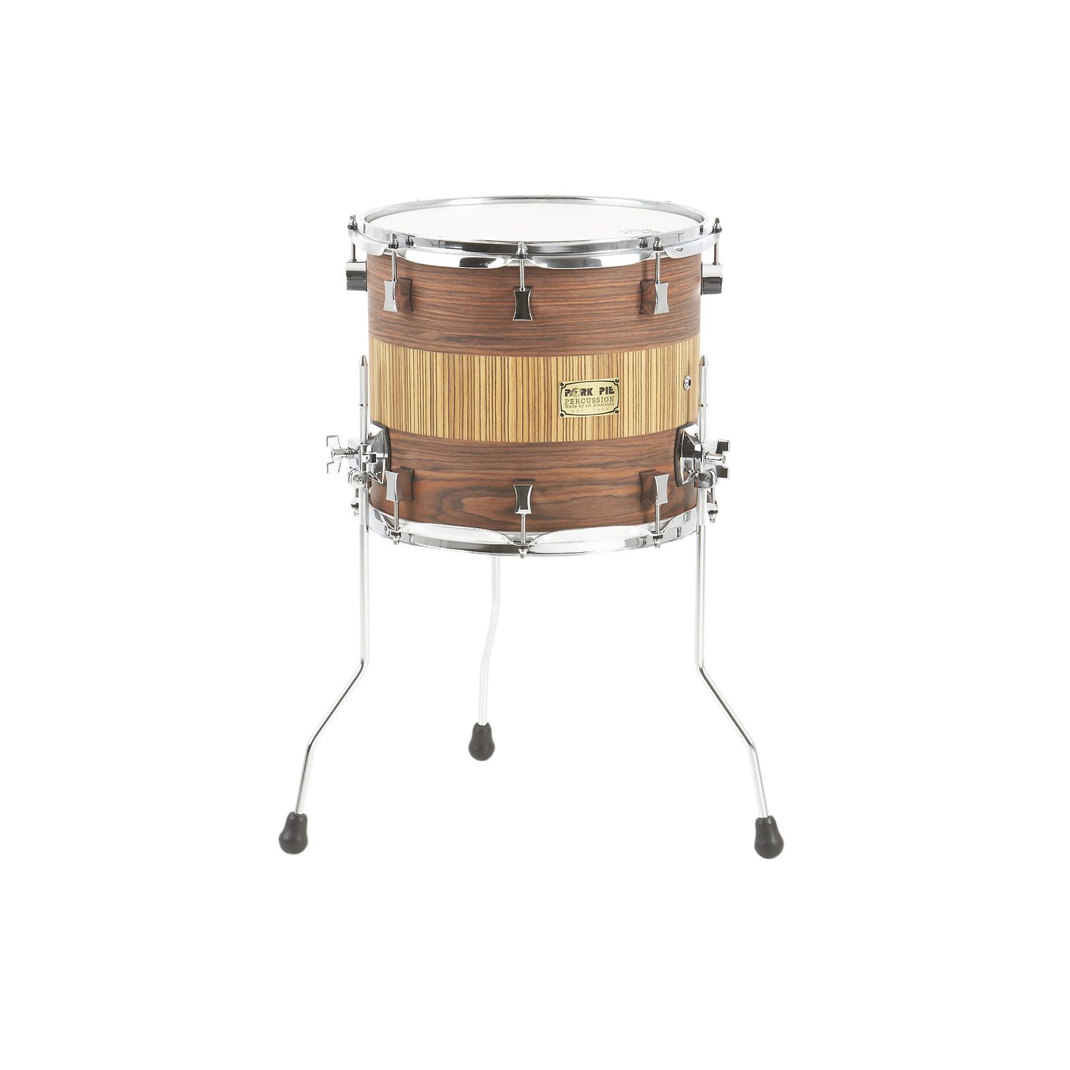 Pork Pie Maple Floor Tom Rosewood Zebra 14 x 12 in. Pork Pie Maple Floor Tom Rosewood Zebra 14 x 12 in.